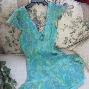 Womens CHADWICKS dress[12P] lined V neckline